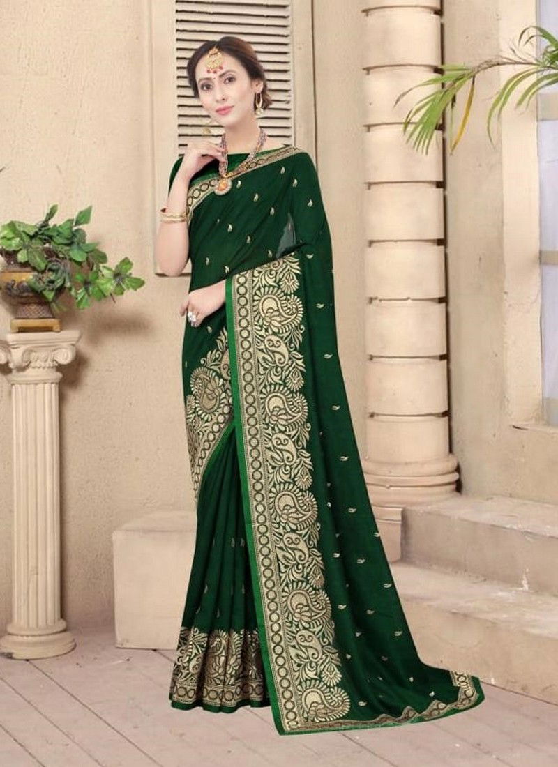 NARI SHEHNAZ Latest Designer Fancy Wedding Wear Vichitra Bloming Silk Heavy Resham And jari Embroidery Work With Siroski Hot Fix Stone Work Saree Collection